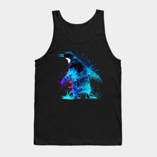 Cosmic Tie Dye Penguin Splash Tank Top